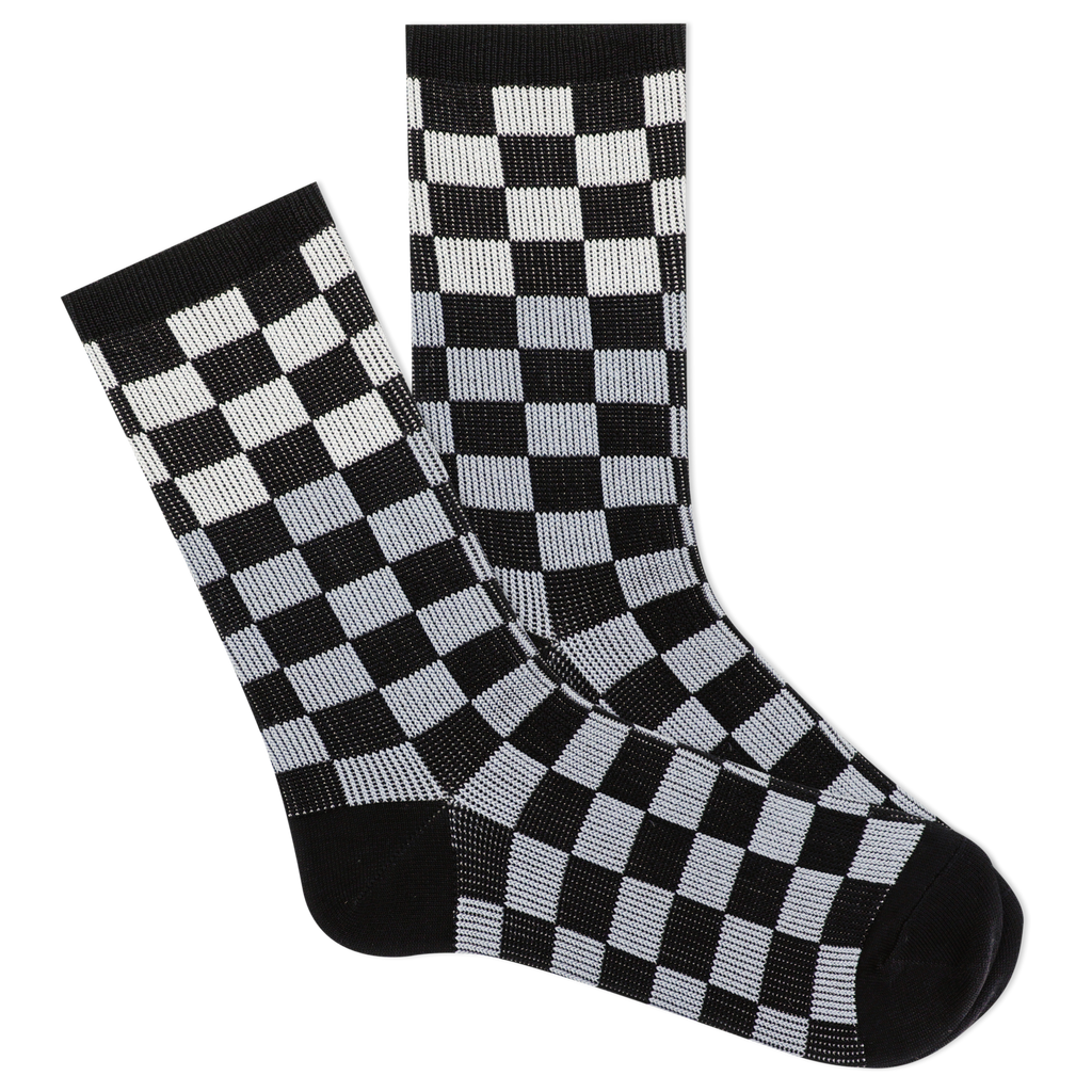 K.Bell Women's Soft & Dreamy™ Checker Pattern Crew Socks