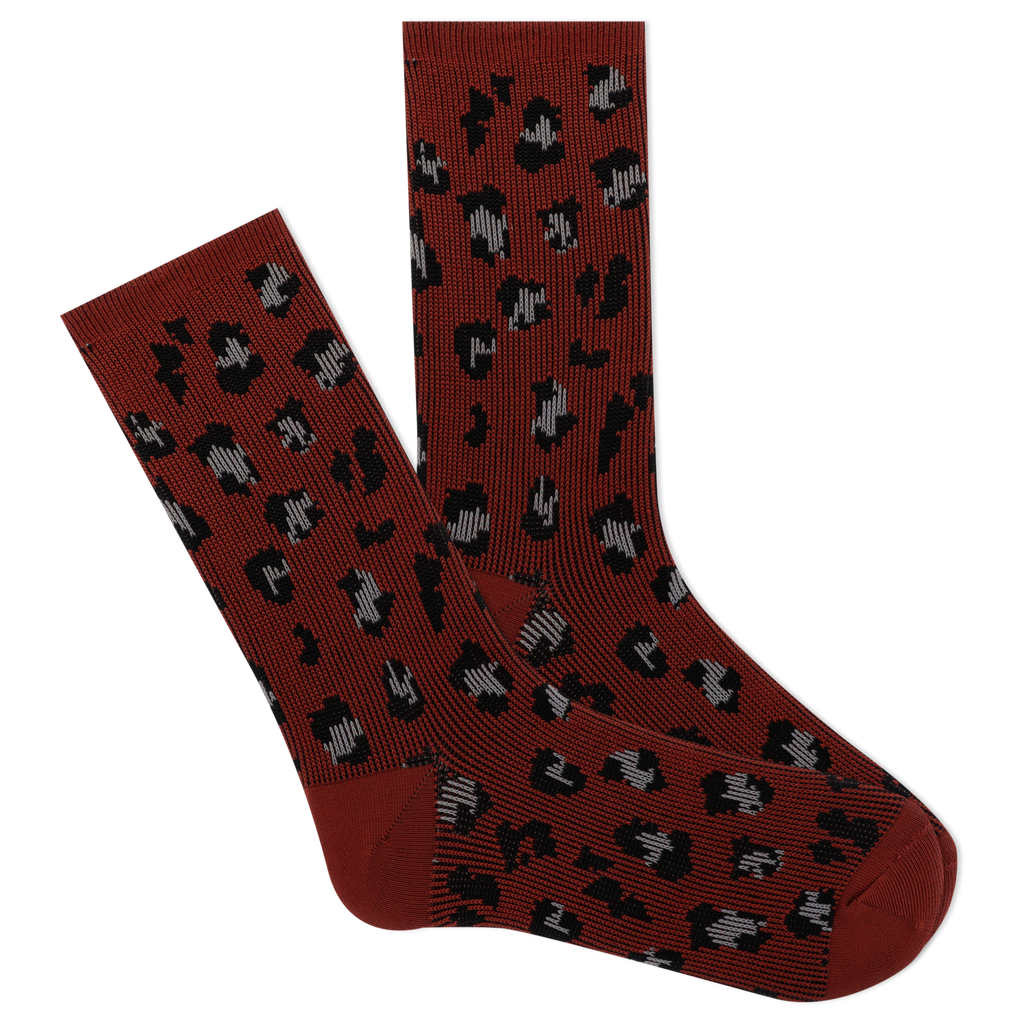 K.Bell Women's Soft & Dreamy™ Leopard Pattern Crew Socks