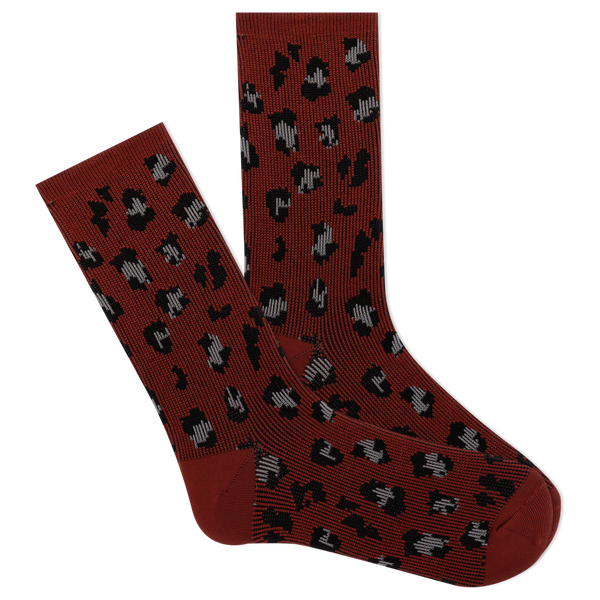 K.Bell Women's Soft & Dreamy™ Leopard Pattern Crew Socks