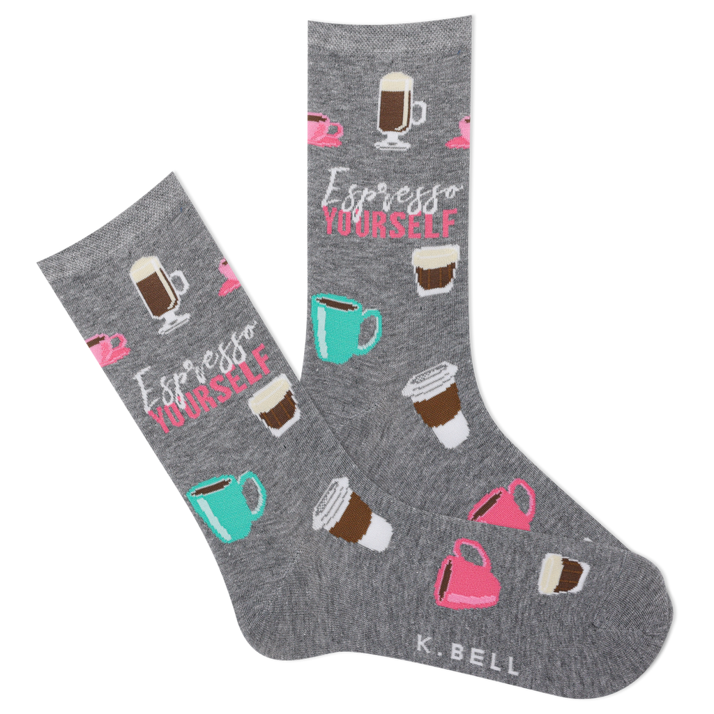 K.Bell Women's Espresso Yourself Crew Sock