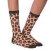K.Bell Women's Leopard 360 Print Crew Socks