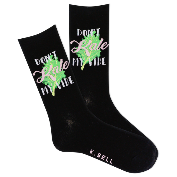 K.Bell Women's Don't Kale My Vibe Crew Sock