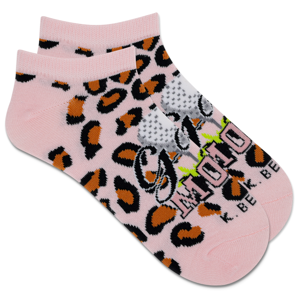 K.Bell Women's Cheetah Golf Mom Low Cut Sock