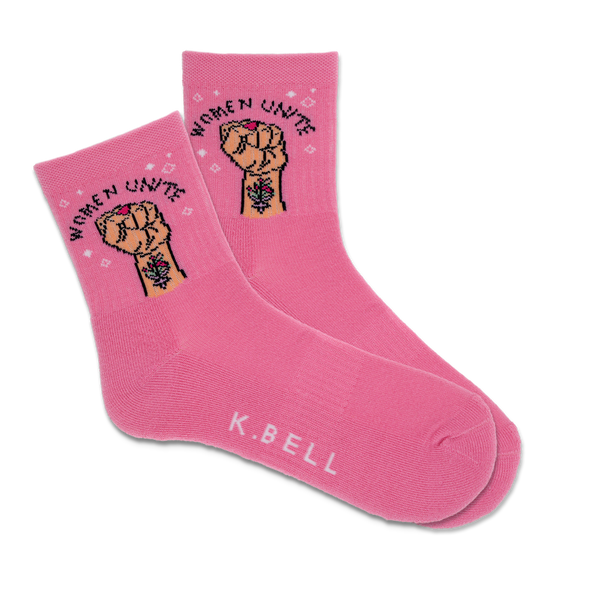 K.Bell Women's Women Unite Active Crew Sock