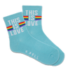 K.Bell Women's This Is Love Active Crew Sock