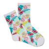 K.Bell Women's Tropical Floral Crew Sock