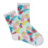 K.Bell Women's Tropical Floral Crew Sock