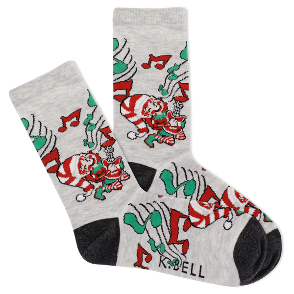 K.Bell Women's Rockin Elf Crew Socks