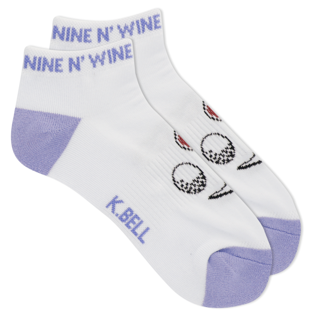 K.Bell Women's Nine N Wine Ankle Socks