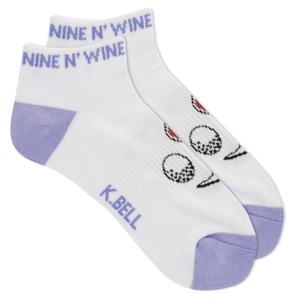 K.Bell Women's Nine N Wine Ankle Socks