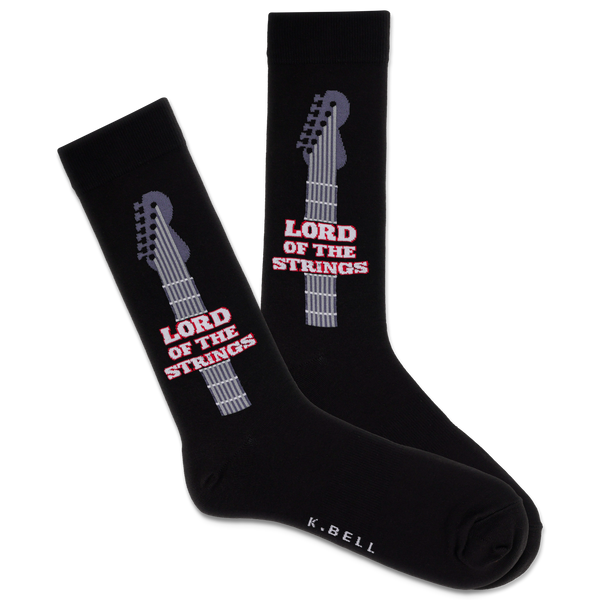 K.Bell Men's Lord Of The Strings Crew Sock flat lay photo