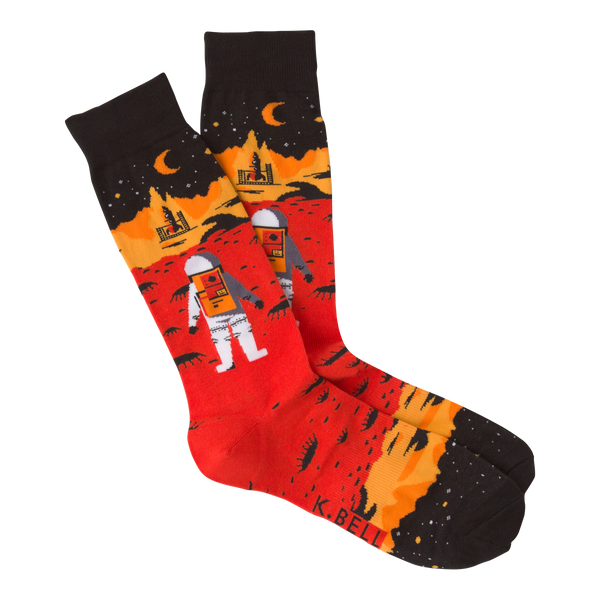 Men's Red Planet Crew Socks