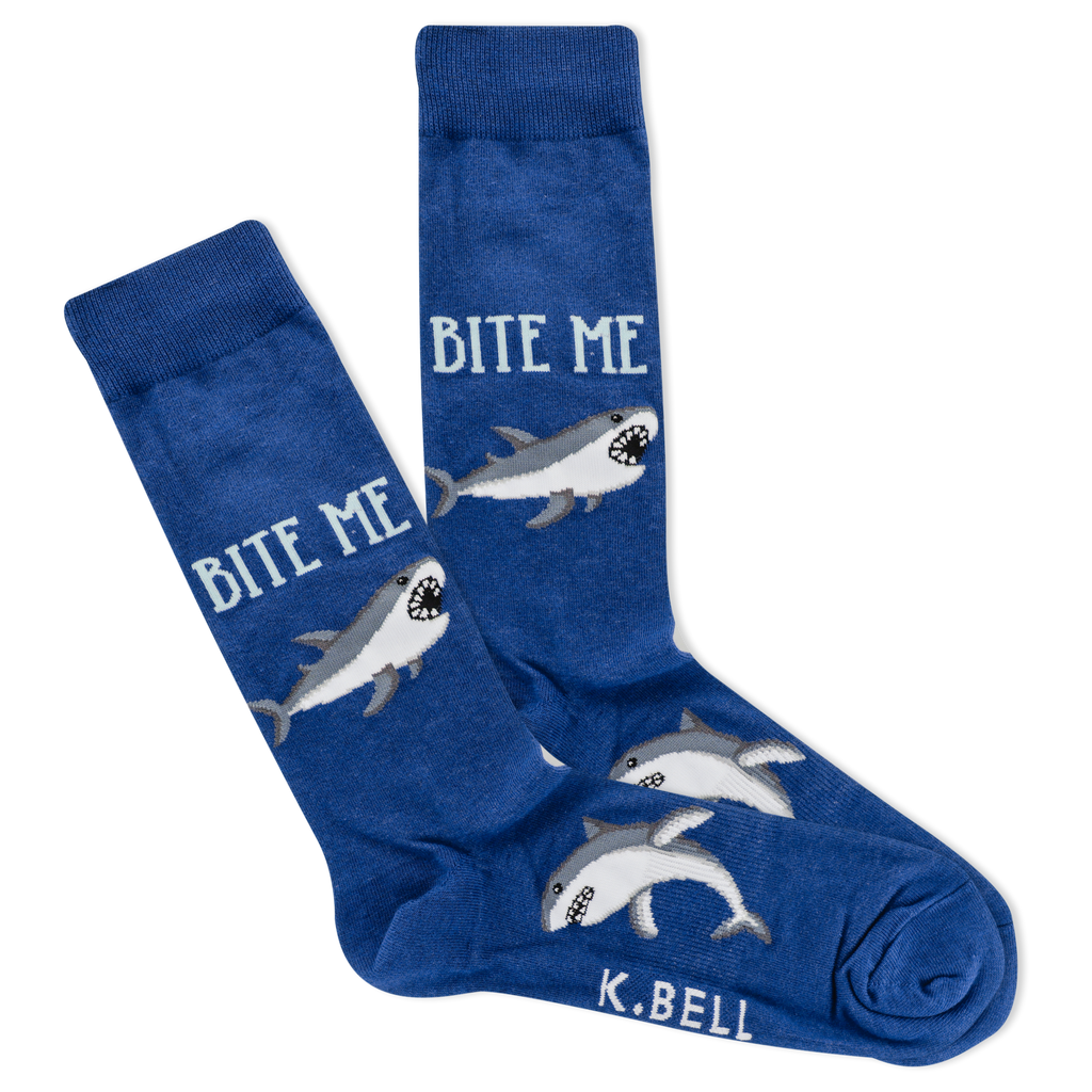 K.Bell Men's Bite Me Crew Sock