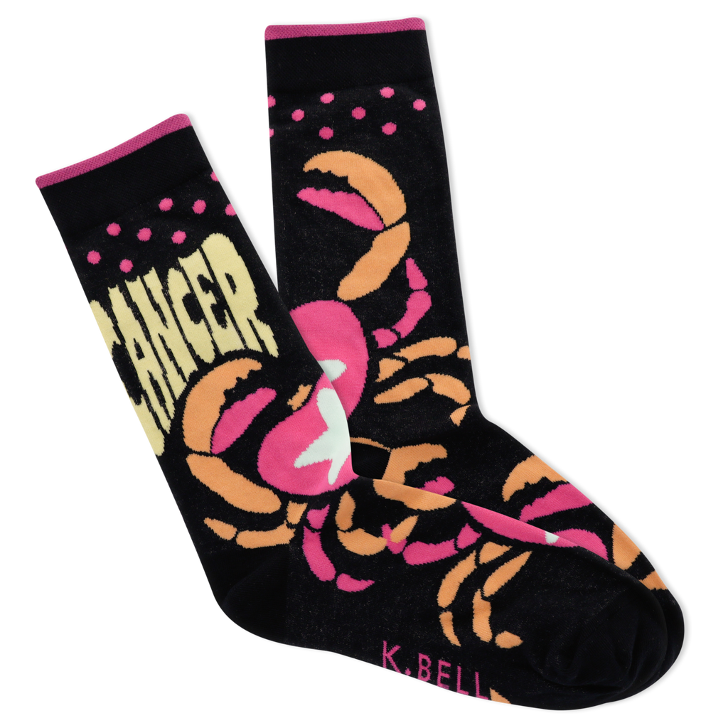 K.Bell Women's Astrology Cancer Crew Socks