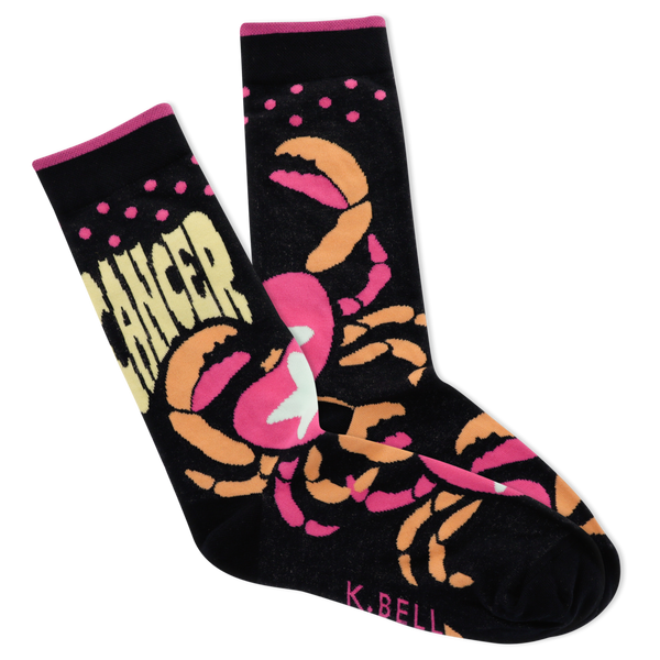 K.Bell Women's Astrology Cancer Crew Socks
