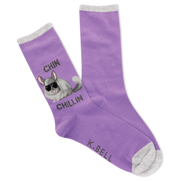 K.Bell Women's Chin Chillin Crew Socks